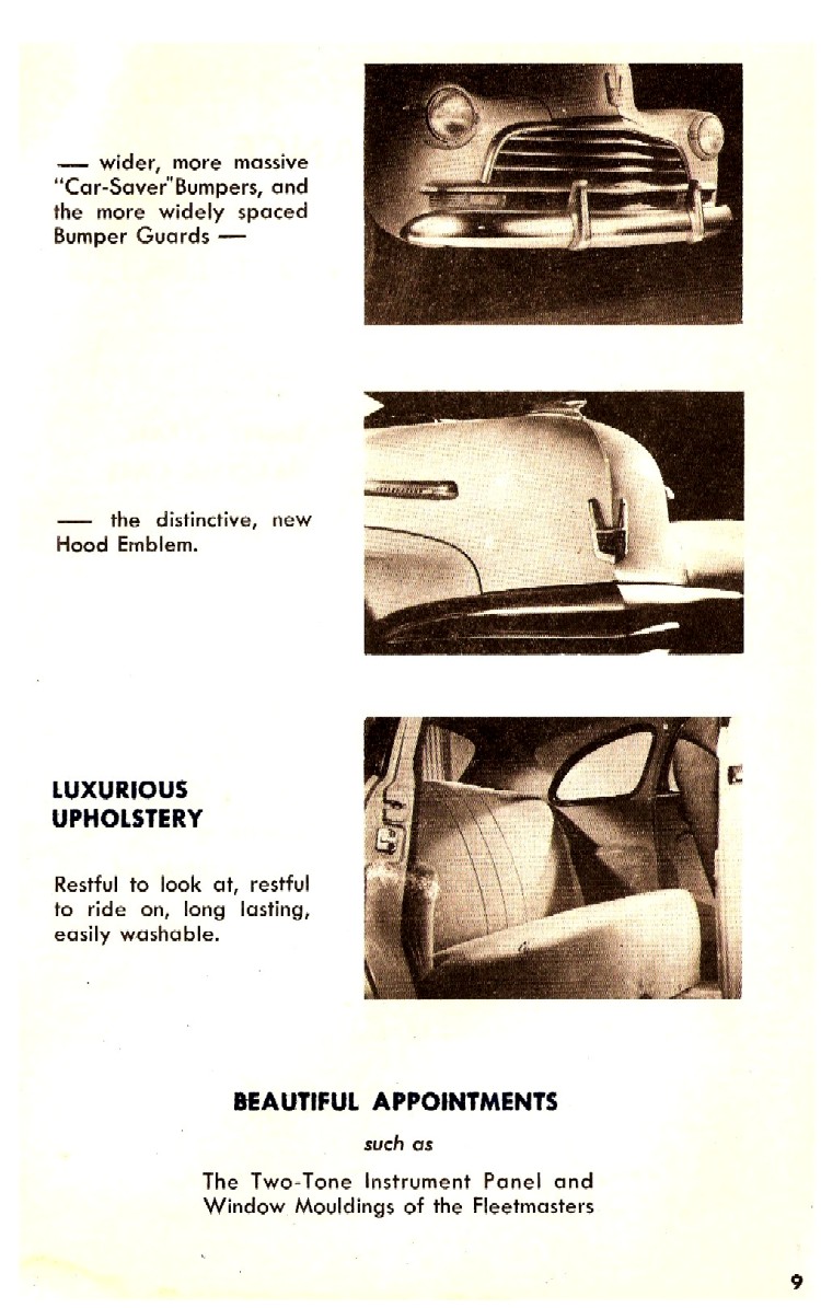 1946 Chevrolet First In Value Booklet Page 10
